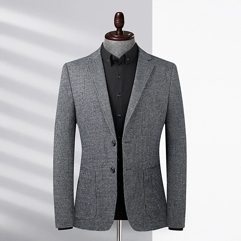 

Male Blazer Men's Clothing Coats Slim Fit Business Work Formal Wedding Groom Party Daily Life Office Casual Dress Suits Jackets