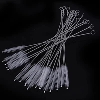 10 pcslot 17 5cm long bottle drink water cup straw washing brush cleaner spiral soft hair cleaning tool new
