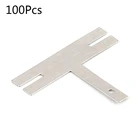 Т-образные 100 шт., листы никеля, Длинные аккумуляторная машина для точечной сварки, шайбы для сварки, ленты из никелированной стали My20 21