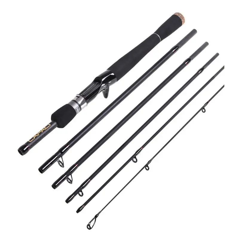 

2.1m/2.4m Fishing Rod 6 Sections Ultra Short Portable For Casting Fishing Carbon Fiber Professional Outdoor Carp Tackle