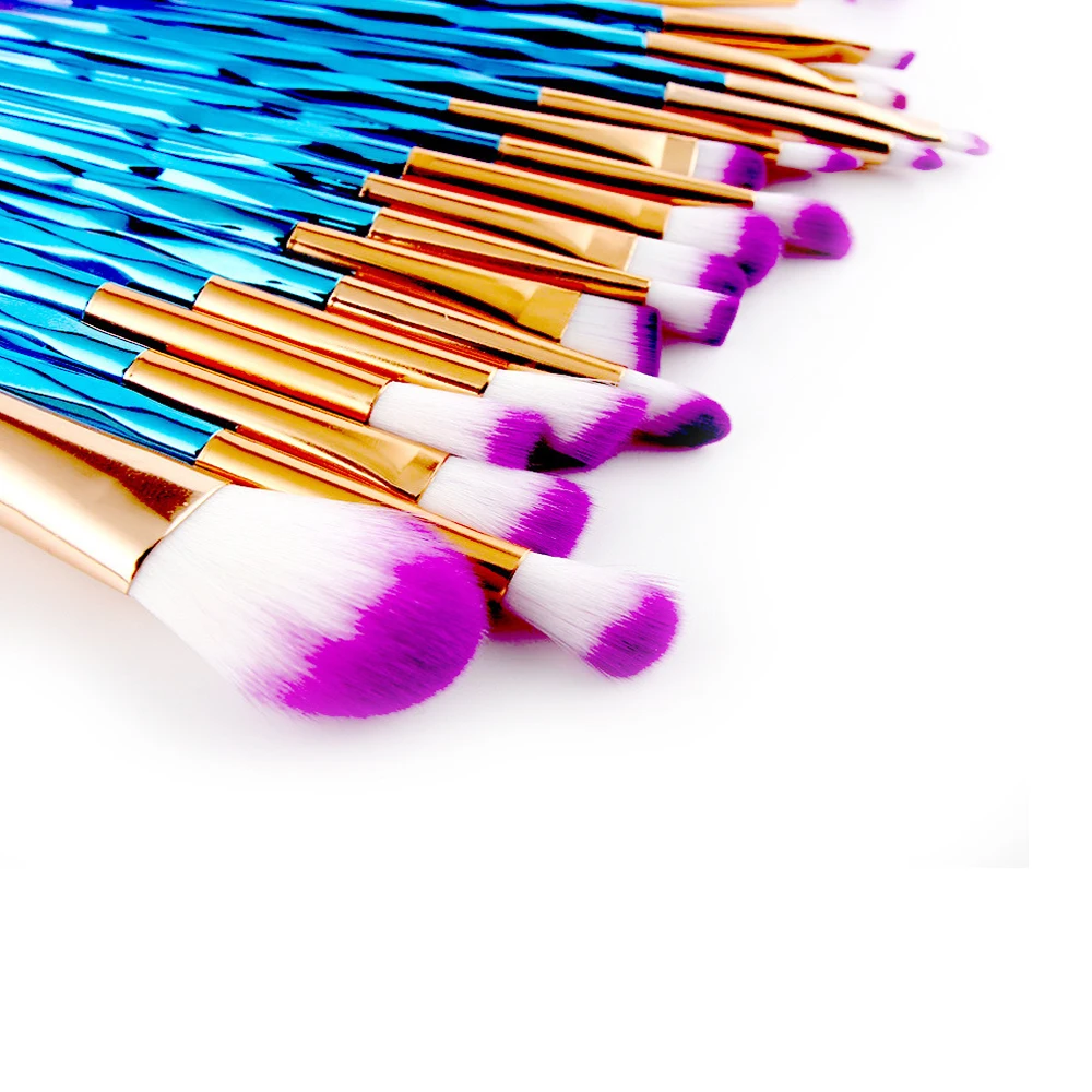 20 шт. набор кистей для макияжа градиент Цвет пудра Румяна растушевки тени глаз