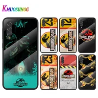 jurassic park dinosaurs for samsung note 20 10 9 8 ultra lite plus 5g a70 a50 a40 a30 a20 a10 tempered glass phone case