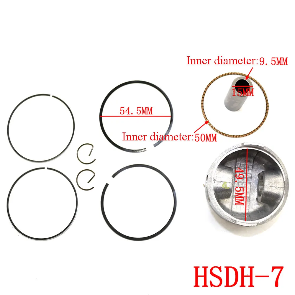 Мотоциклетный 39 мм Высококачественный Поршневой Комплект кольцо для GY6 50cc 139qmb