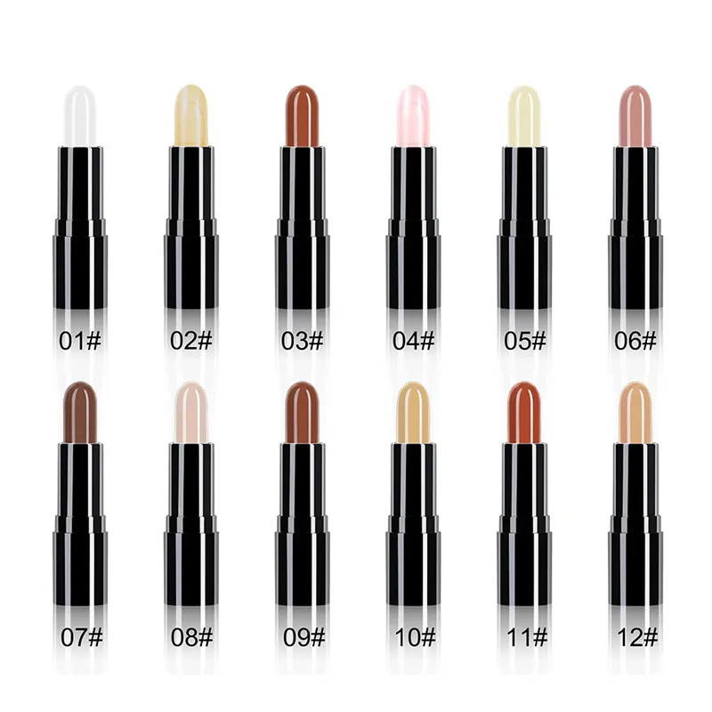 Двухсторонний контурный макияж 2 в 1 3D Гладкий кремовый консилер Палетка