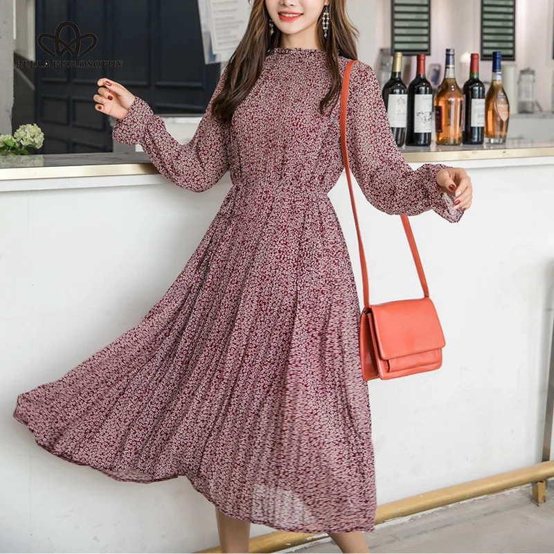 Женское Шифоновое Платье Bella philosophy белое элегантное платье с круглым вырезом