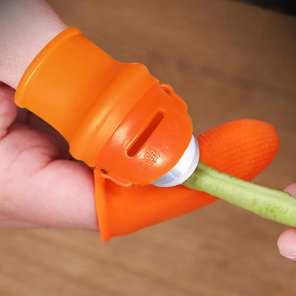 Силиконовый нож для большого пальца сбора овощей защитная накладка на палец