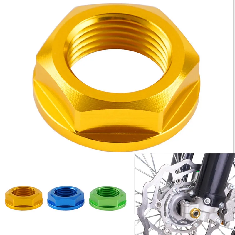 

M18XP1.5 Front Axle Shaft Lock Nut For SUZUKI DR-Z400R Z400E Z400S Z400SM 2000-2019 2018 2017 RM-Z250 Z450 RMX450Z 2004-2019