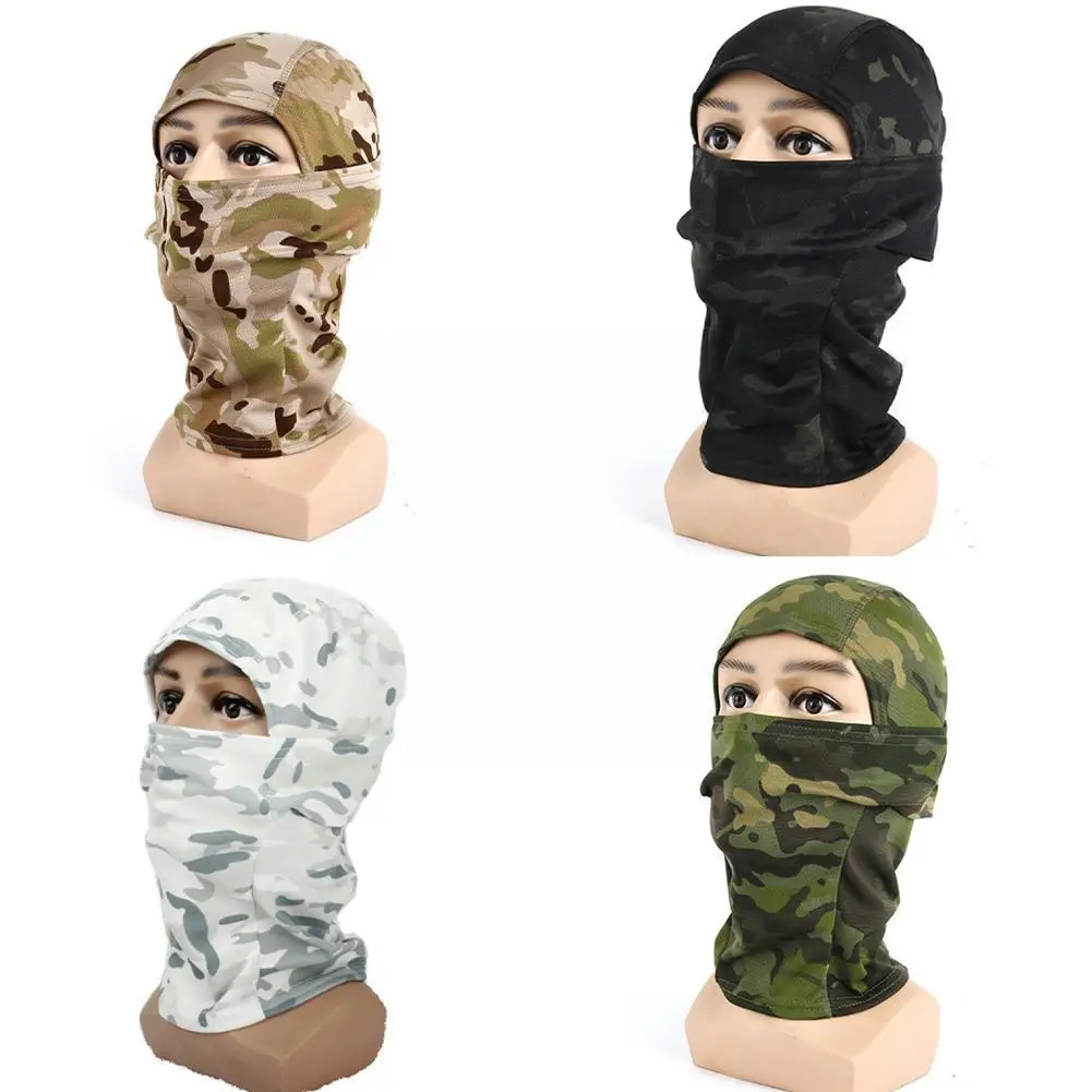 

Тактическая камуфляжная Балаклава на все лицо Cs Wargame Liner Велоспорт Спорт Мультикам Cp шарф Кепка армейский шлем военный Hun Q3s2