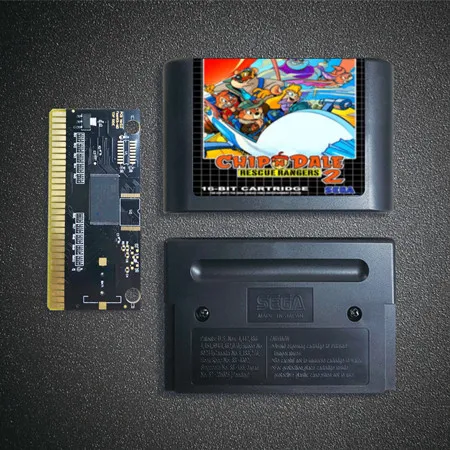 Картридж игровой для Sega Megadrive Genesis картридж 2 - 16 бит чип N Dale Rescue Ranger | Электроника