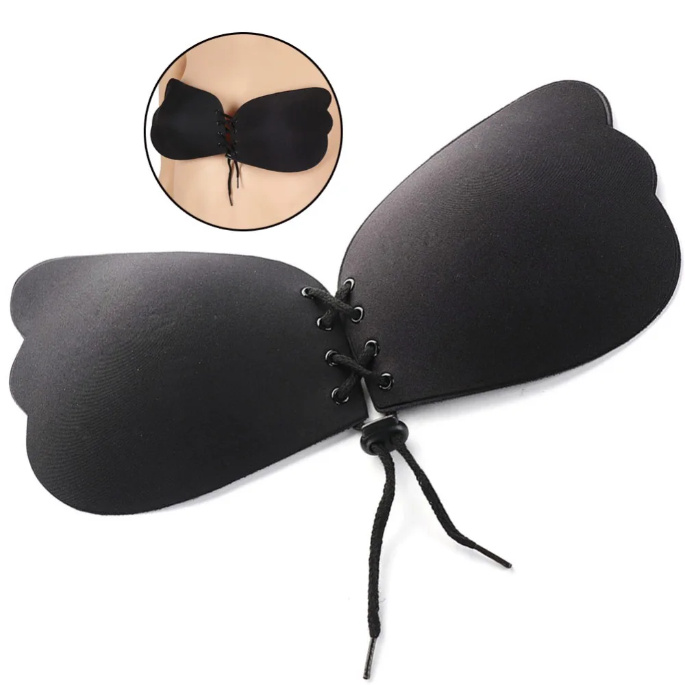 Черный цвет дышащий Женский гелевый бюстгальтер силиконовый Freebra с подтяжкой пуш