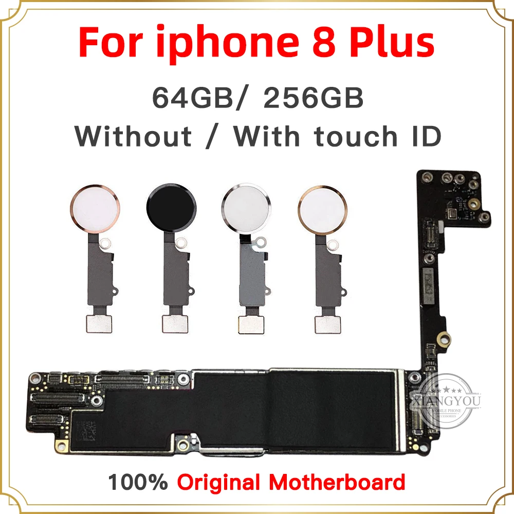 100% разблокированная материнская плата с icloud для Iphone 8 PLUS без/с Touch ID ремонт