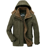 brand thick winter parkas men cotton warm jacket men plus size 5xl 6xl 7xl casual multi pocket parkas hombre invierno