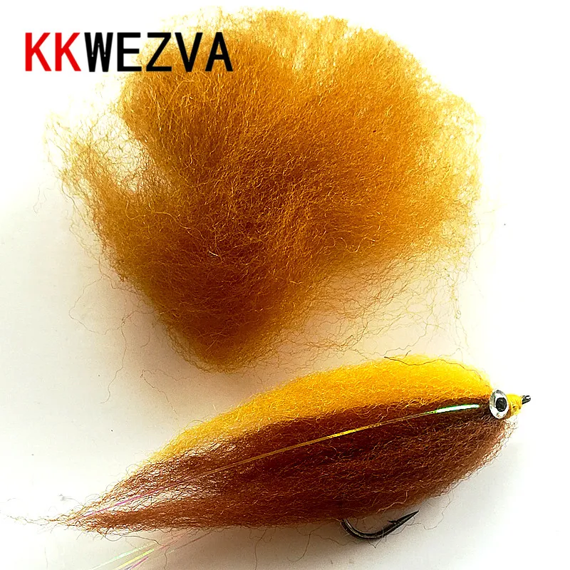 

KKWEZVA 2pack/3 g colors premium fluffy fly tying body materials trout wet hydrophilic synthetic fiber for min fish or for nymph