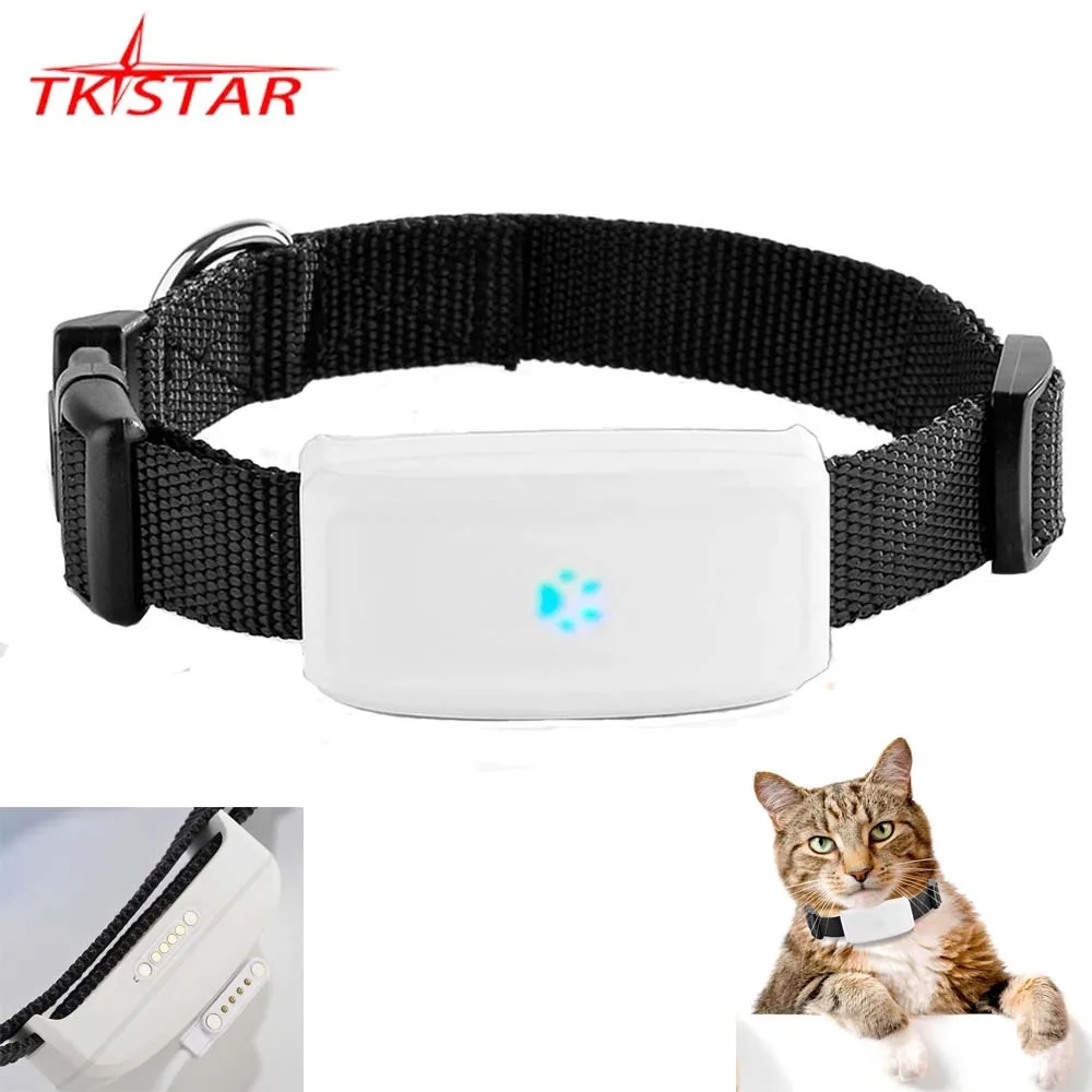 GPS-трекер для домашних животных TKSTAR Мини трекер кошек Wi-Fi + GPS LBS отслеживание в
