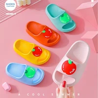 childrens sandals and slippers summer soft bottom non slip indoor bath baby slippers fruit sandals girls child shoe kid shoes
