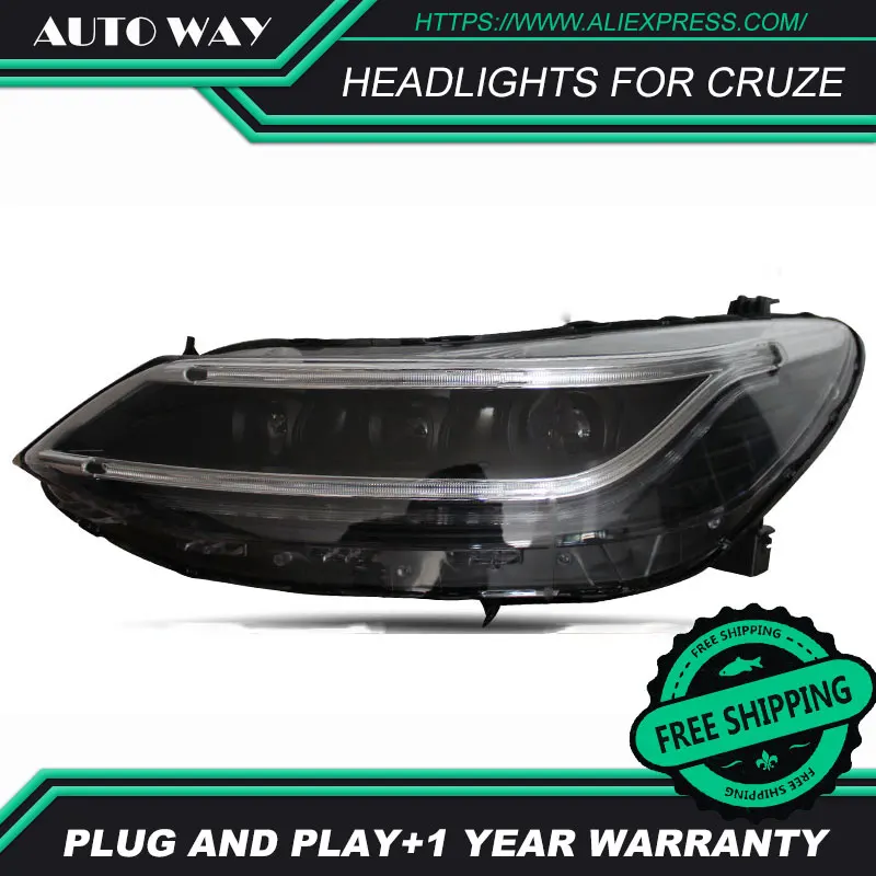 Стайлинг автомобиля светодиодный фонарь для Chevrolet Cruze HID лампа грыжи аксессуар