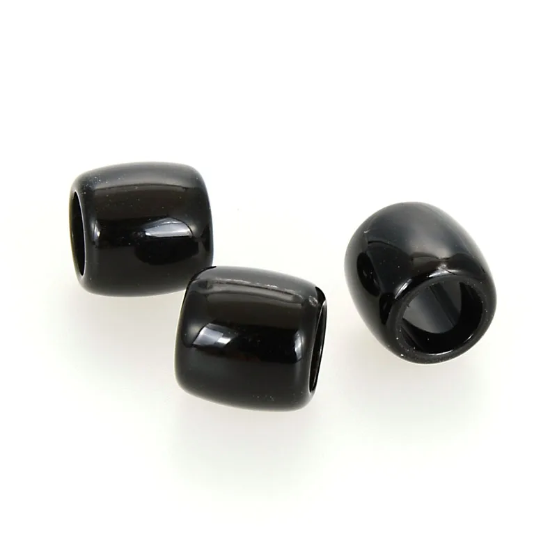 Black Miasol, Новое поступление, 100 шт./лот, 11 мм, золотой рисунок, Акриловые Распорки, свободные, с большим отверстием, очаровательные бусины для рукоделия, изготовления ювелирных изделий - Цвет: Black