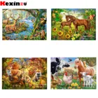 KEXINZU 5d Сделай Сам алмазная живопись камни в форме ромба лесных животных корова Алмазная вышивка крестиком Стразы Мозаика Декор для дома подарок