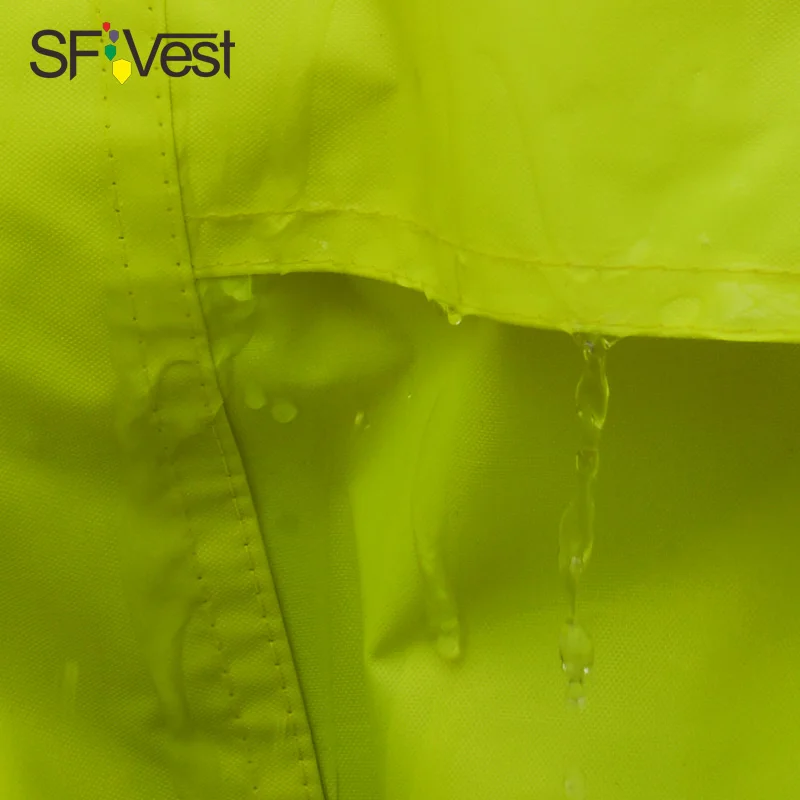 

SFVest High Visibility Reflective Rainwear Suit Luminous Safety Raincoat