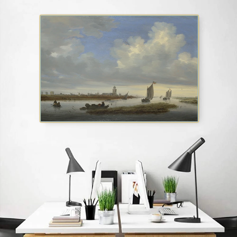 Citon Jacob van Ruisdael 》 обзор Deventer видимый с севера рисунок на холсте картина маслом