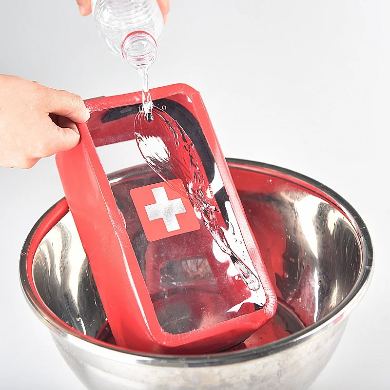 

Outdoor First Aid Camping Survival Medical Bag Big Capacity PVC Transparent Empty Emergency Medical Box