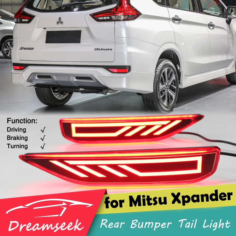 Задний бампер задний светильник для Mitsubishi Xpander 2017 2018 2019 Светодиодный отражатель