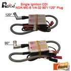 Rcexl одиночноедвойное Зажигание CDI NGK-ME-8 14-32 90 120 градусов для газового бензинового двигателя радиоуправляемого самолета