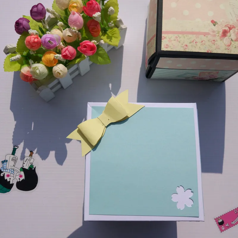 Взрыв Альбом diy на заказ коробка бесконечная флип фото творческий ручной работы