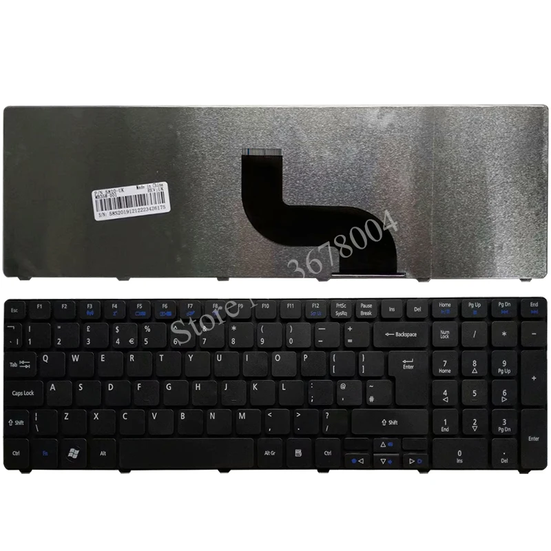 Клавиатура с английской раскладкой для ноутбука Acer aspire 5410 5252 7740G 7750 7741G 7741Z 7745G 8942