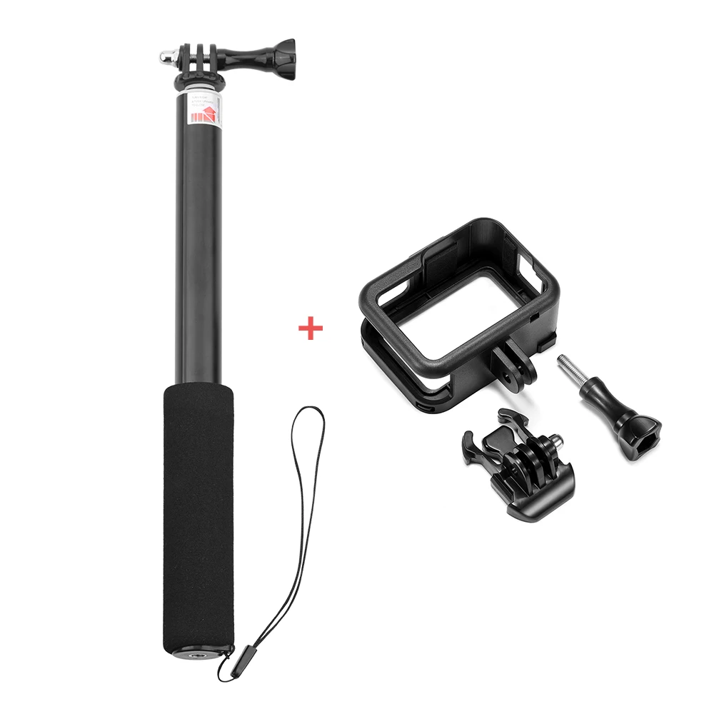 Селфи палка для GoPro Hero 8 защитный чехол с рамкой держатель корпуса крышка