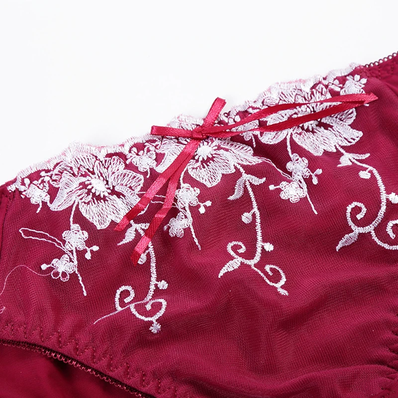 Кружевные вышитые топы с бюстгальтером без косточек бюстгальтеры для женщин