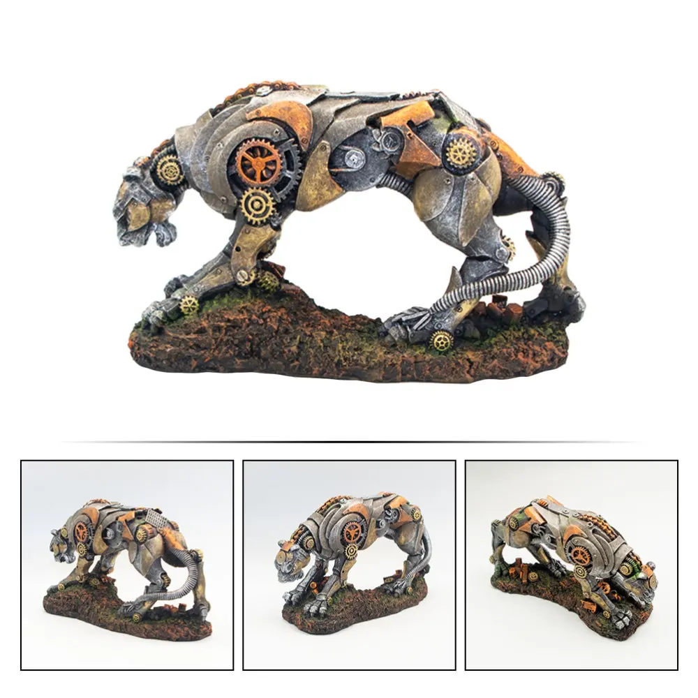 

Aquarium Mechanical Leopard Shape Decor Resin Aquarium Landscaping Decor