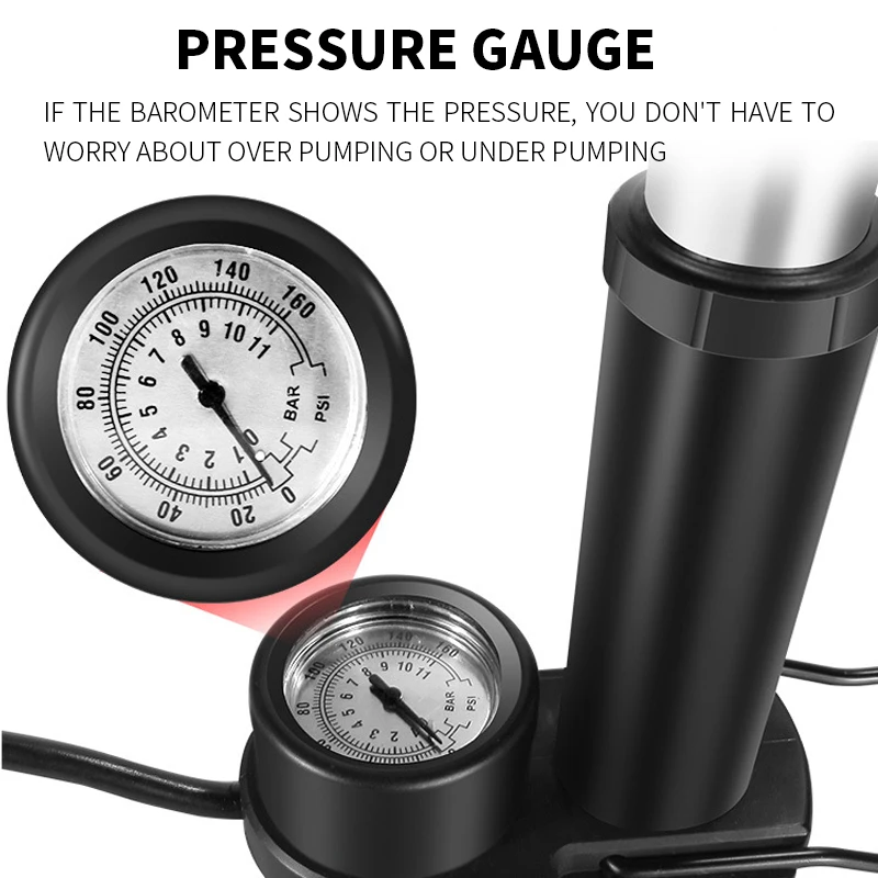 Ультра-светильник велосипедный насос Портативный Велосипедный спорт ножной