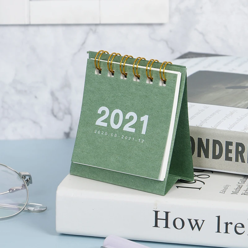 

2021 Twelve Constellation Series Mini Desk Calendar DIY Portable Desk Calendars Daily Schedule Planner