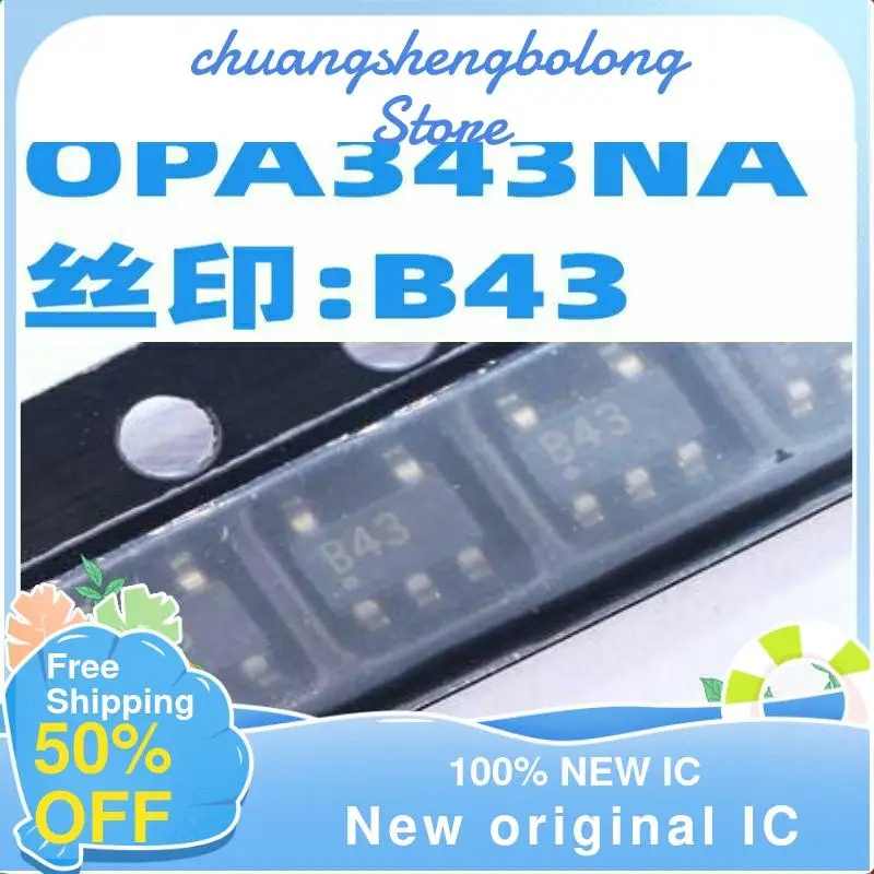 

10-200 шт. OPA343NA/250 :B43 :SOT-23-5 новый оригинальный IC