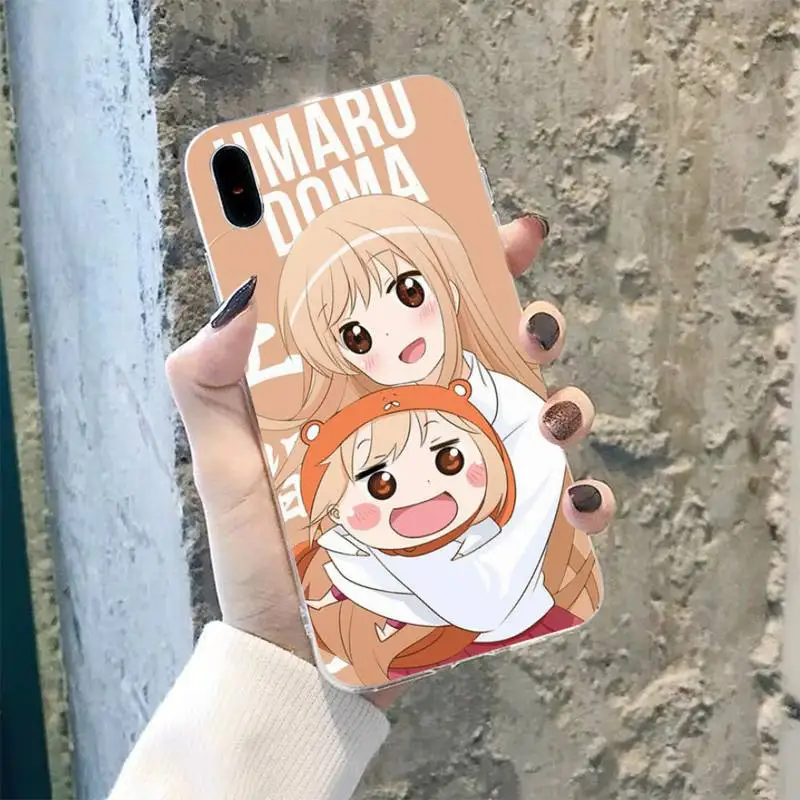 TOPLBPCS Япония Аниме Himouto! Umaru chan черный чехол для мобильного телефона iPhone 8 7 6 6S Plus X 5S