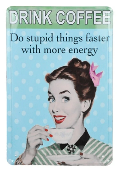 

Винтажный постер с изображением напитков кофе, картина из металла, Настенная Наклейка для кафе и бара, декоративный жестяной знак