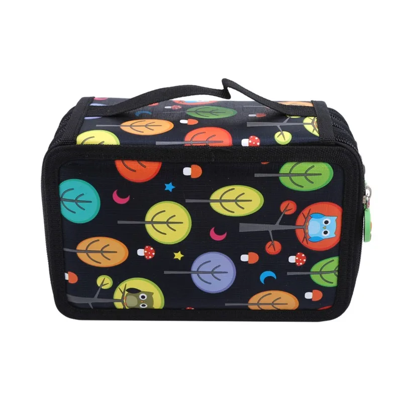 Цветной тканевый пенал для ручек и карандашей 32/52/72 отделений