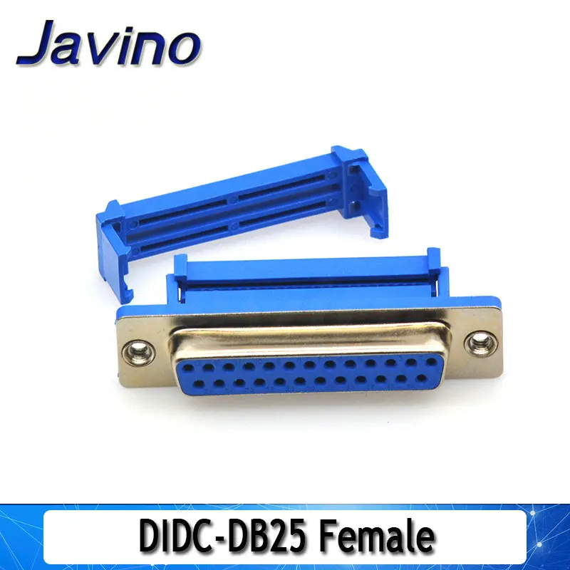 DIDC-DB25 Female 2 шт. D-SUB DIDC 9 15 25 37Pin DB9 DB15 DB25 Мужской Женский головная линия прессования типа разъем D SUB DIDC-9P 15P 25P разъем - Цвет: DIDC-DB25 Female