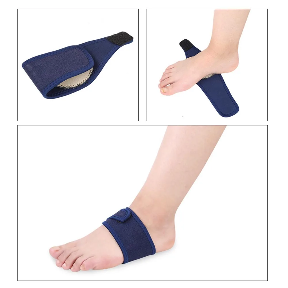 

New Silica Gel High Arch Orthotics Bandage For Heel Foot Pain Breathable Elastic Relief Plantar Fasciitis Orthopedic Insoles