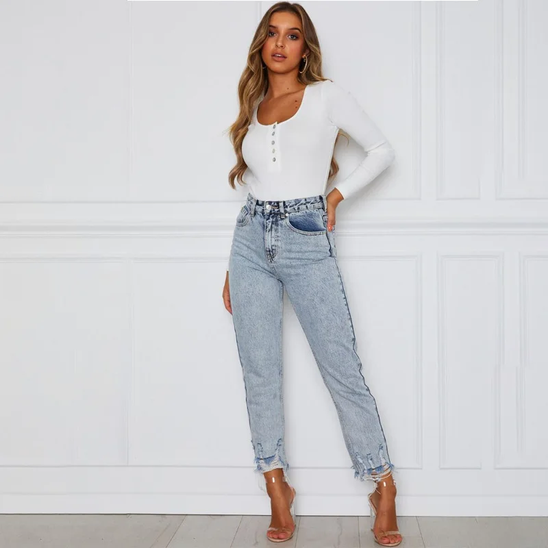 

New style jumpsuit autumn and winter long-sleeved casual jumpsuit bodysuit women body suit Knitted Button Solid Bodysuits