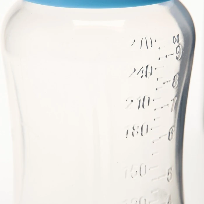 Набор подарочный (бутылочки 270 мл. 125 соска пустышка ершик) цвет голубой