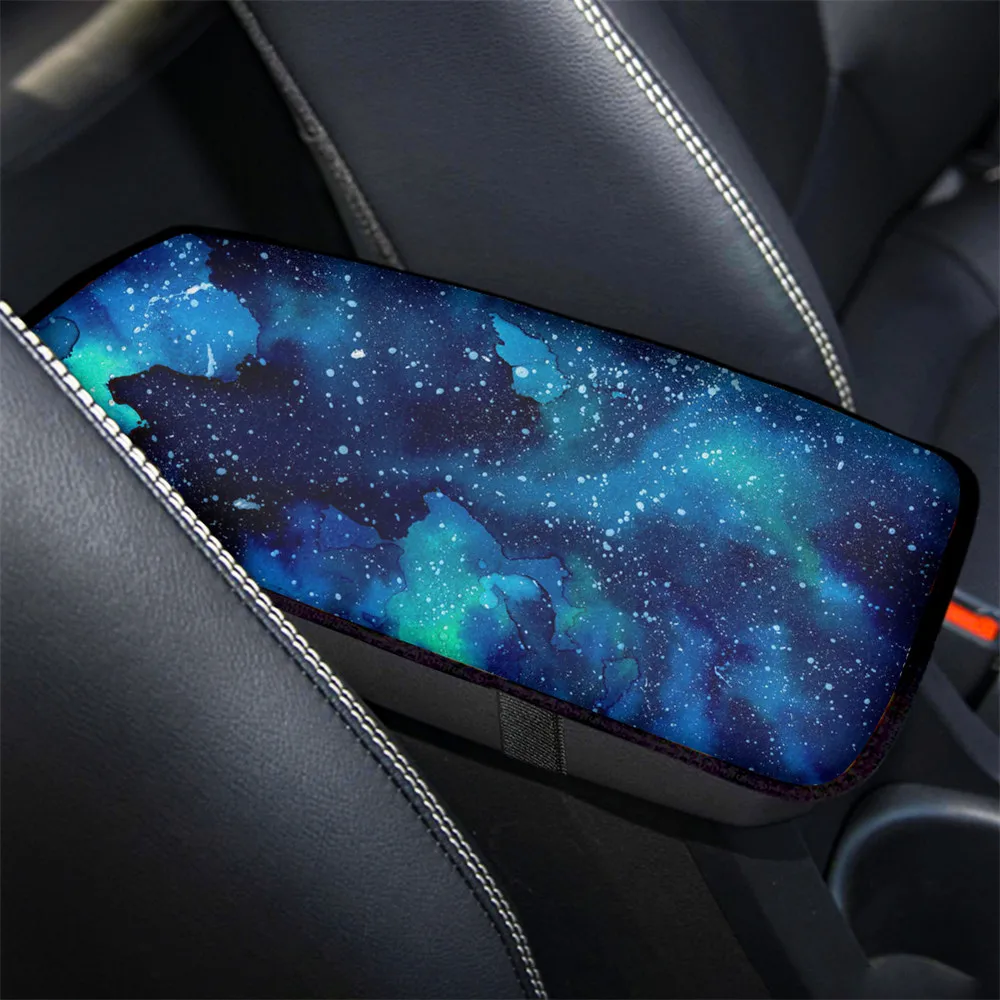 

Чехол для автомобильного подлокотника INSTANTARTS с изображением Галактики, удобный чехол для автомобиля, Стильный чехол для центральной консоли автомобиля, чехол для подлокотника