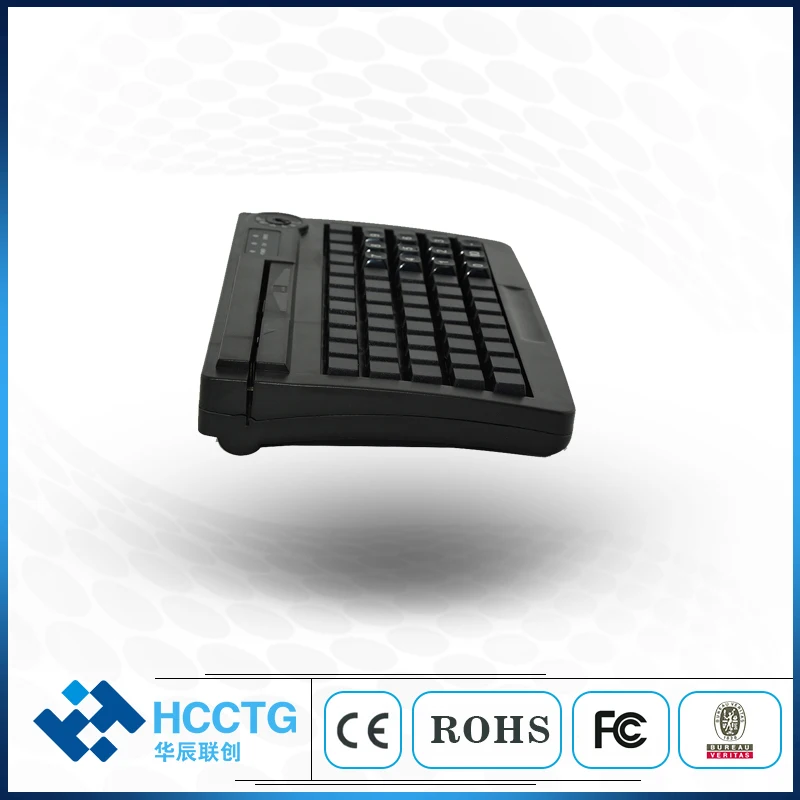 60 клавиш PS/2 USB двойной интерфейс мембрана программируемая POS клавиатура KB60M