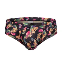 mens underwear boxers europe size sexy breathable low waist floral printed underpants lingerie fashion breathable boxershorts