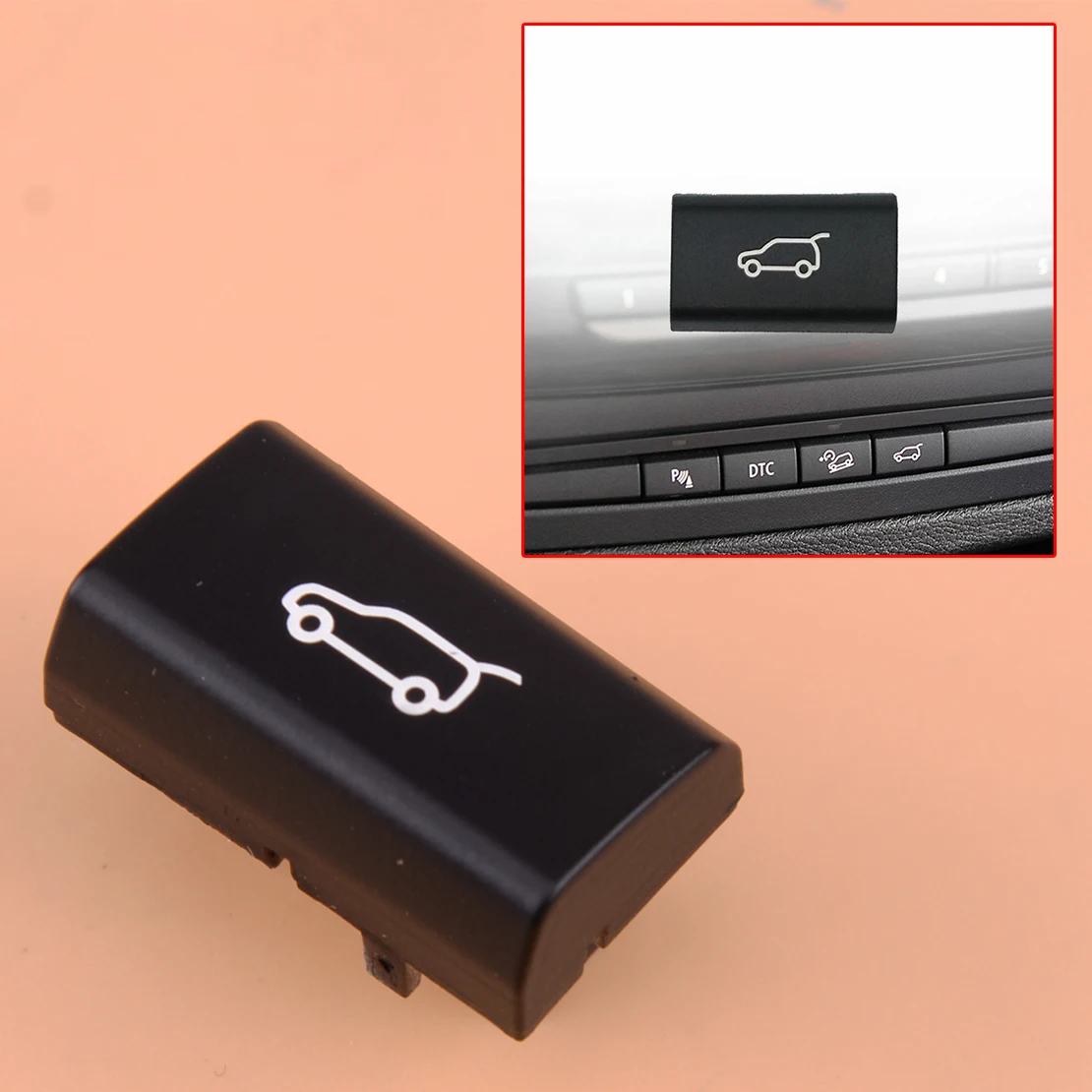 Beler Черный Автомобильный задний багажник кнопка включения крышка подходит для BMW