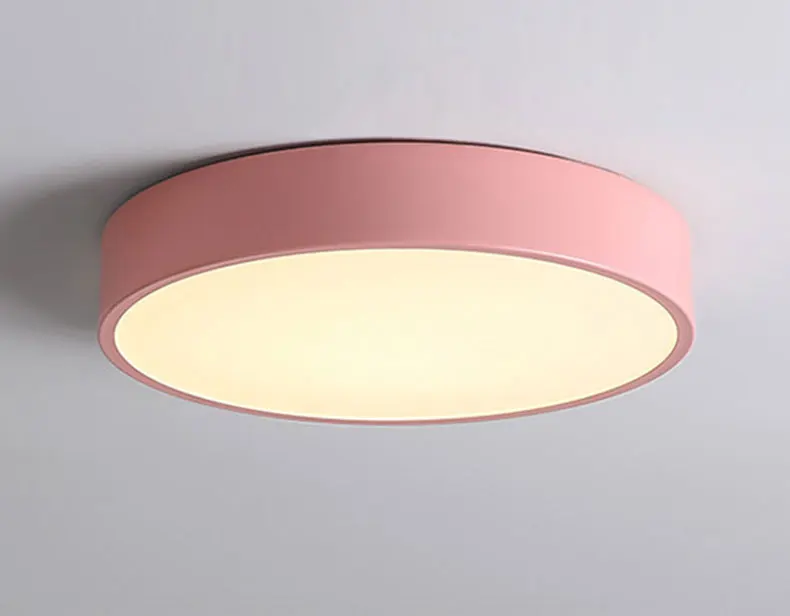 Pink Frame Современные светодиодные люстры из металла Ceiing люстра светильник ing гостиная спальня кухня Lampara deco techo светильник, светильники - Цвет абажура: Pink Frame