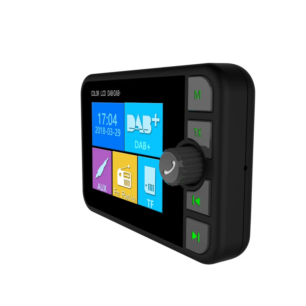 2,4 дюймов Мультифункциональный автомобильный dab цифровой радио адаптер Bluetooth FM передатчик музыка MP3 плеер fm трансмиттер автомагнитола