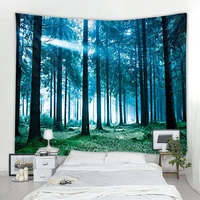 nordic style sunny woods decoration tapestry bohemian hippie curtain tapestry home bedroom living room decoration tapestry