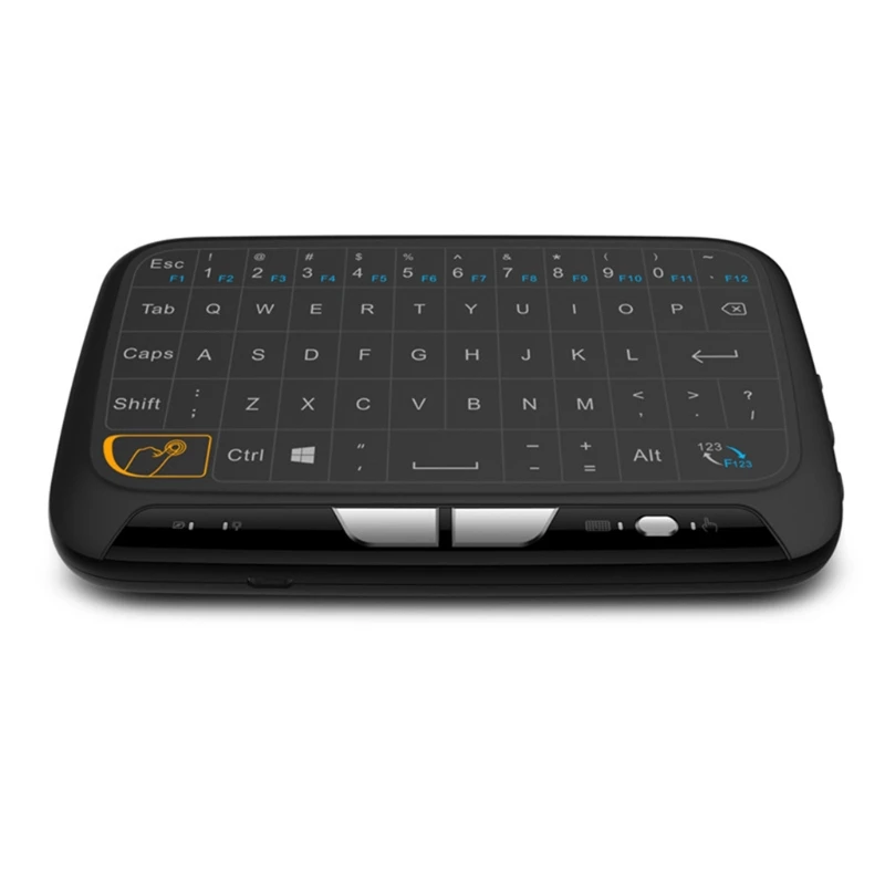 

2.4Ghz h18 Mini Wireless Keyboard Full Screen Air Mouse Touchpad Qwerty Keyboard Rechargeable Remote Control